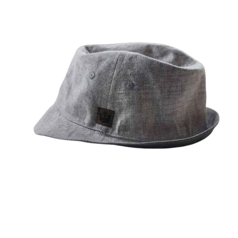 Goorin Bros Plaid Fedora Hat Linen Cotton Sz M